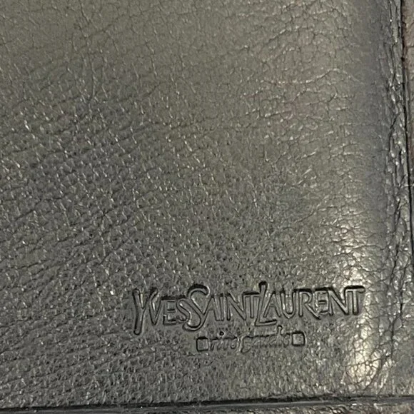 Yves Saint Laurent Vintage Muse Long Wallet in Black Calfskin Leather - Preowned - Picture 8 of 11